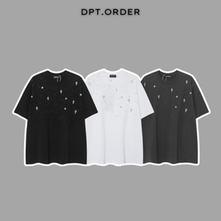   Best quality  Áo Phông Chrome Heart Multi Logo Kim Loại Cao Cấp 