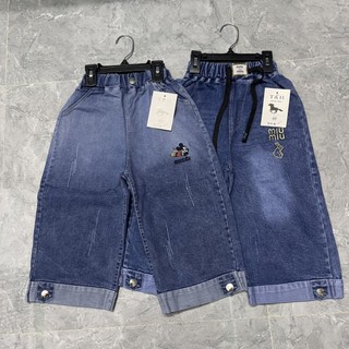 Quần jeans lửng cho bé gái 18-28kg