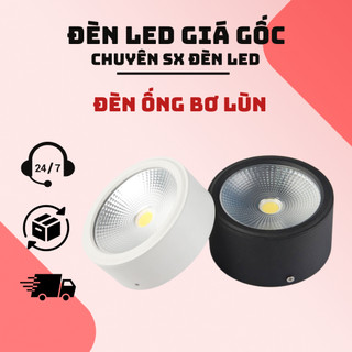 mã 002 Đèn Ống Bơ lùn 7w, 12w cob. đèn ống bơ trang trí trần nhà