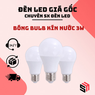 Bóng Led 3w Kín Nước, Bóng Đèn Ngoài Trời Chống Nước,Siêu Tiết Kiệm