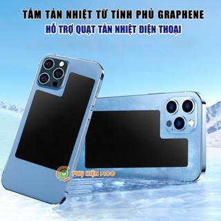 Miếng dán tản nhiệt từ tính bằng kim loại phủ Graphene hỗ trợ quạt tản nhiệt điện thoại sò lạnh - Tấm dán từ tính