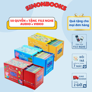 Sách - peppa pig collection - mỗi level 50 quyển - tặng file nghe mp3