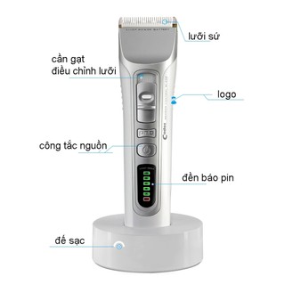 Tông đơ cắt tóc Codos CHC-916,Có kèm đế sạc,công suất 7W