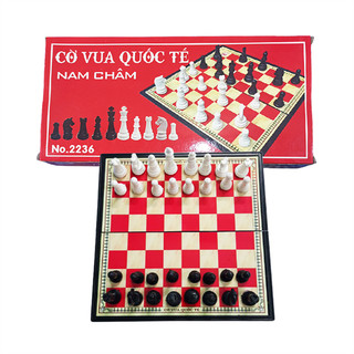 Bộ cờ vua quốc tế nam châm kích thước 28cm x 28cm, đồ chơi giải trí phát triển trí tuệ cho bé