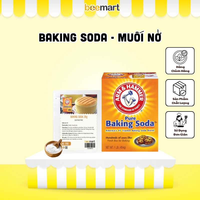 Baking soda - muối nở làm bánh