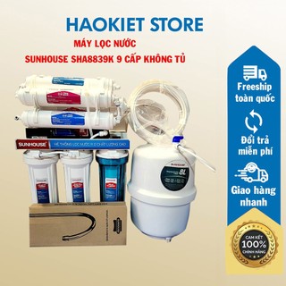 Máy lọc nước sunhouse sha8839k 9 cấp không tủ