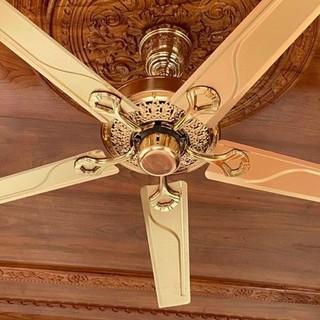 Quạt Trần Không Đèn 5 Cánh Thép Động Cơ Lõi Đồng Chạy Êm, Động Cơ DC 6 Tốc Độ Gió Có Điều Từ Xa  [Bảo Hành 5 Năm]