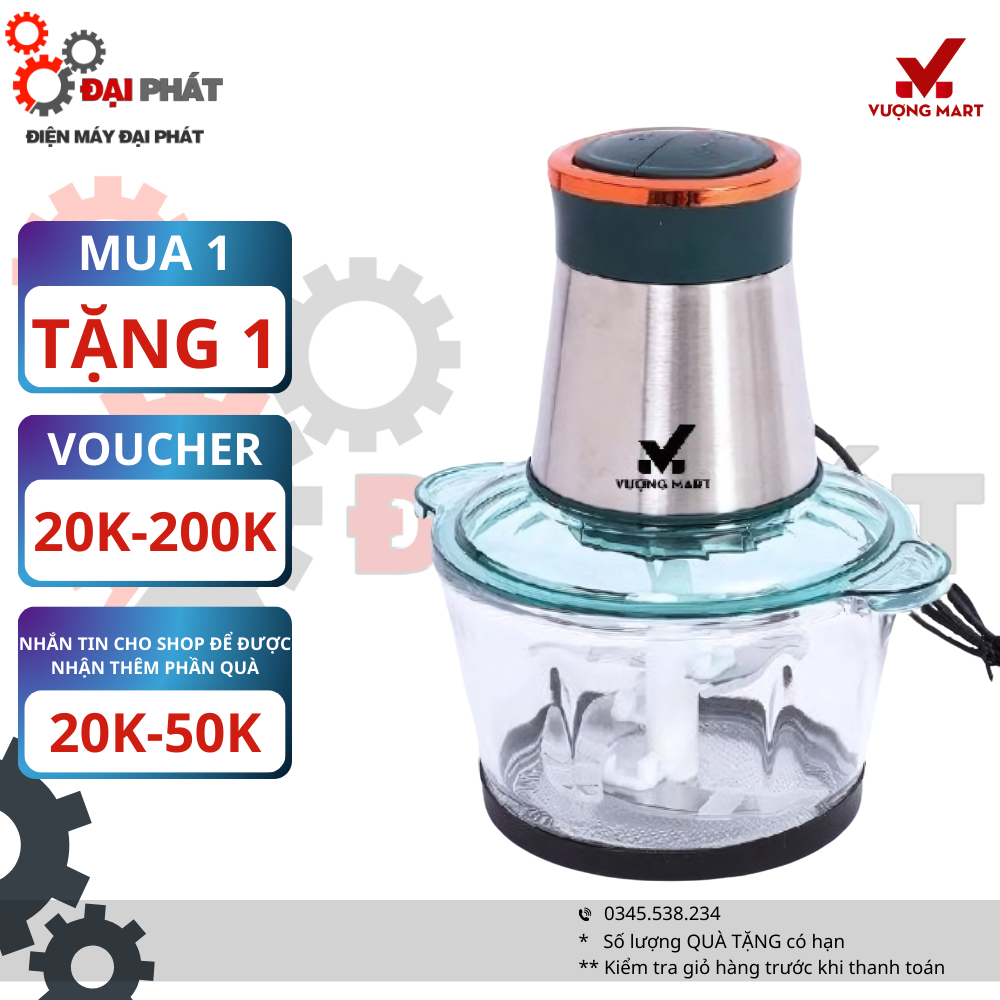 Máy Xay Thịt Đa Năng Cao Cấp Công Xuất Khủng Xay Thịt Rau Củ Quả Tiện Lợi