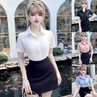 Áo sơ mi nữ tay ngắn công sở