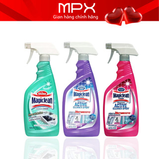 Xịt tẩy rửa nhà vệ sinh, nhà bếp Magiclean Thái Lan 500ml - Đánh bay cặn canxi, dầu mỡ dễ dàng - MPX
