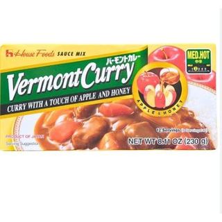 [ Date 07/25 ]  Viên Cà Ri Vermont Vị Táo Và Mật Ong Cay Vừa Nhật Bản {House Foods} 230G