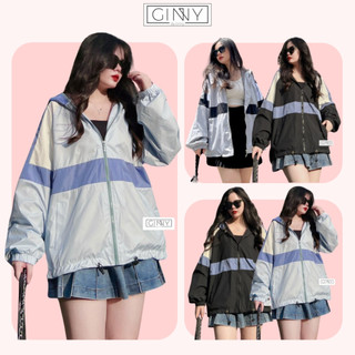 Áo khoác dù nữ chống nắng phối màu Mixxi BX-09 | Lót dù cotton mặc thoáng mát, có túi trong | GINHOUSE SHOP