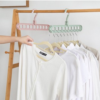 Móc treo quần áo treo đồ 9 lỗ