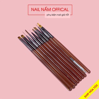 Bộ cọ vẽ móng cao cấp 9 cây 10 đầu cọ trang trí móng