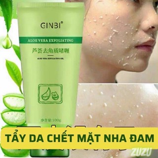 Gel Tẩy Da Chết GINBI Tẩy Tế Bào Chết Mặt chiết xuất Nha Đam làm sạch sâu da sạch mịn tươi sáng
