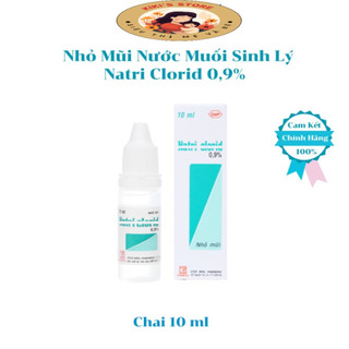 Nhỏ Mắt Nhỏ Mũi Nước Muối Sinh Lý 0.9%