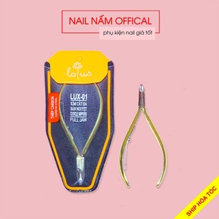Kìm nhặt da, kềm cắt da Lotus LUX-01 mang bán nguyệt mũi 16 thép carbon cao cấp