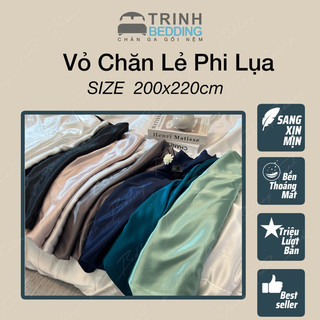 Vỏ chăn Lẻ Phi lụa Kích thước 200x220cm Sử dụng ruột chăn