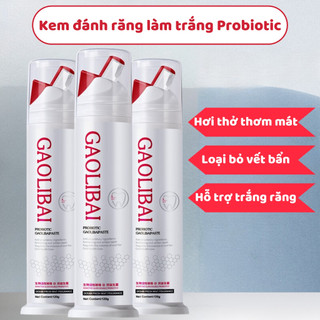 Kem đánh răng gaolibai, gel tẩy cao răng nano bạc đánh bay mảng bám trắng răng thơm miệng
