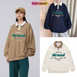 Áo Sweater BRNAD Nam Nữ Form Rộng Chất Cotton Nỉ Đường may Tinh Tế Cao Cấp Cổ Tròn Dài Tay T1S M03