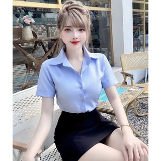 Áo sơ mi nữ tay ngắn công sở