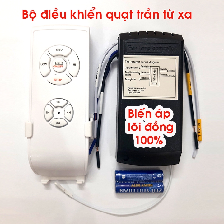 Bộ điều khiển quạt trần và đèn từ xa