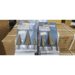 Bộ 3 mũi khoan tháp thẳng hss 4mm - 32mm khoan đa năng sắt, nhôm, gỗ...workzone