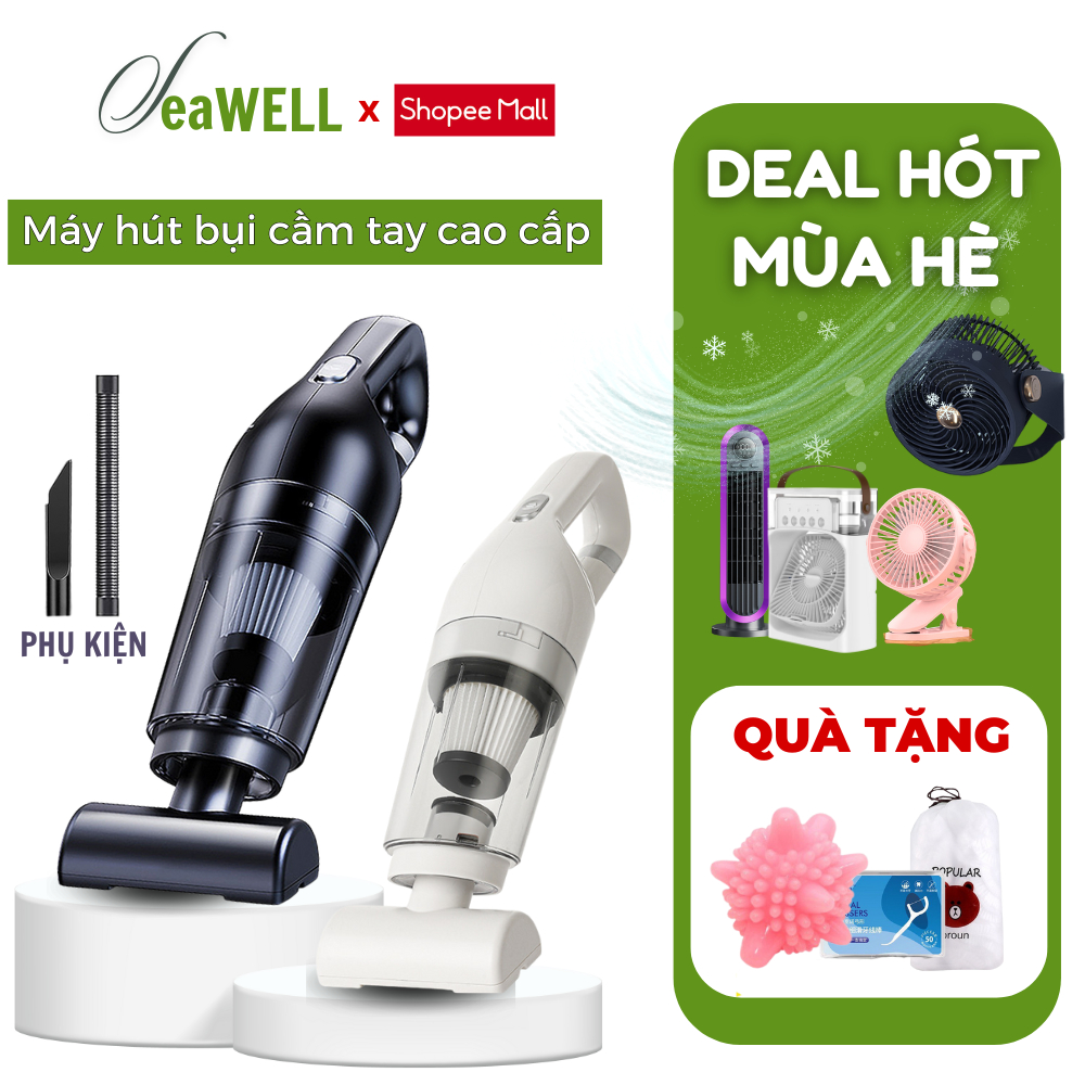 Máy hút bụi cầm tay không dây GODWELL  lực hút 25000PA loại bỏ 99% vi khuẩn cao cấp