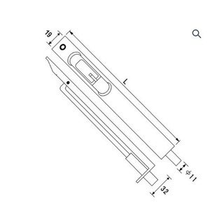 Chốt âm cửa gỗ Panasonic AC-001T
