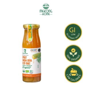 Mật hoa dừa Sokfarm 100% Organic, đặc sản Trà Vinh, thơm mát, ngọt thanh, ổn định đường huyết - 250gr