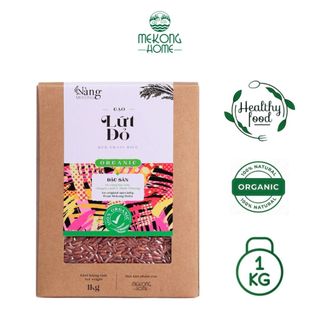 Gạo lứt đỏ Mekong Home 100% Organic gấp 3 dinh dưỡng, tốt cho người ăn kiêng - 1kg