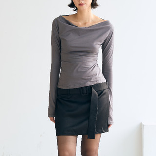 [BEING.ATELIER] Áo body cổ đồ tay dài Long Sleeved Top