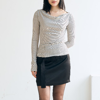 [BEING.ATELIER] Áo body cổ đồ tay dài Long Sleeved Top