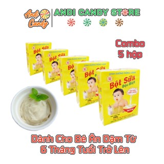 Combo 5 Hộp Bột Sữa Rồng Vàng Tuổi Thơ Cho Bé Từ 6 Tháng Tuổi 180gr