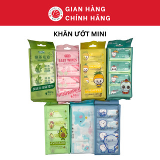 Khăn giấy ướt mini siêu tiện lợi 8 gói/ bịch