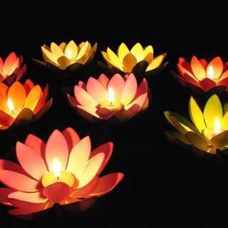 Đèn hoa đăng, hoa đăng 16 cánh sử dụng đen led, đèn ước nguyện.