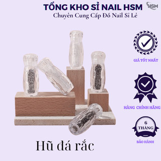 Hũ đá rắc 2 màu Trắng - cầu vồng