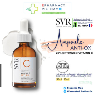 Serum SVR [C] Ampoule Anti-Ox 20% Optimized Vitamin C Giúp Sáng Da và Đều Màu