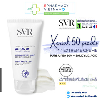  Kem Dưỡng SVR Xérial 50 Extrème Crème Pieds Giúp Giảm Vết Chai Cho Da Chân Tay 
