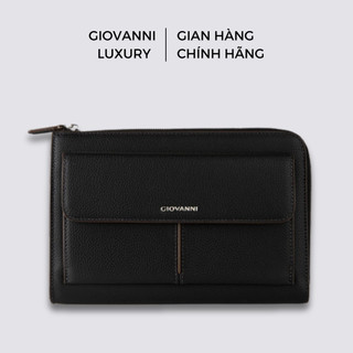 Bóp Tay Nam GIOVANNI Da Bò Saffiano Cao Cấp Phiên Bản Full Zip Clutch Tiện Ích Lịch Lãm GCL0045-1
