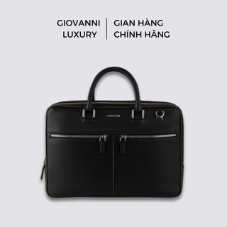Cặp Da Nam GIOVANNI Da Bò Cao Cấp Dáng 2 compartment Đi Làm Đi Họp GBB0037-1