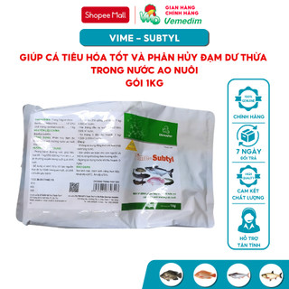 Vemedim Vime-subtyl cá, vi sinh cải thiện môi trường ao nuôi, gói 1kg