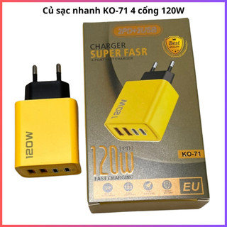Củ sạc nhanh KO-71 4 cổng 120W