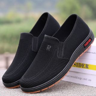  Giày Lười Nam EJ Sport -GL3302 - Đen Thoáng khí 
