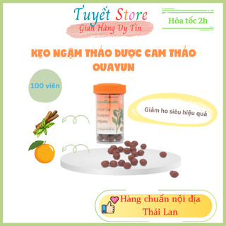 Kẹo ngậm ho thảo dược vị cam thảo Thái Lan