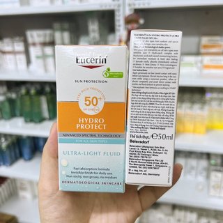 Eucerin Kem Chống Nắng Dành Cho Da Thường Và Da Hỗn Hợp Sun Fluid Mattifying Sensitive Protect SPF 50+ 50ml