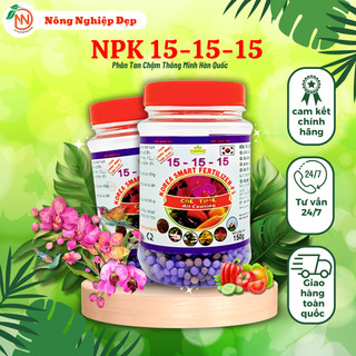 Phân tan chậm 15-15-15 hàn quốc - hũ 150g