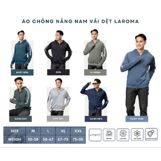 Áo chống nắng nam Laroma 2 lớp  mẫu mới