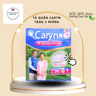 Tã quần caryn mỏng nhẹ l28/m32/xl 24 miếng gói lớn siêu tiết kiệm