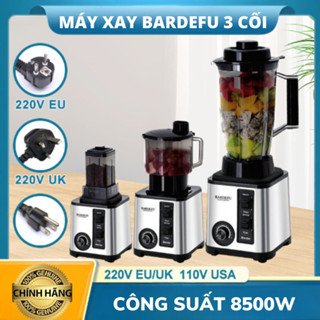 Máy Xay Sinh Tố Công Nghiệp BARDEFU 3 Cối Xay, Xay Đa Năng, Xay Thịt, Xay Hạt, Xay Ngũ Cốc Siêu Khỏe X558